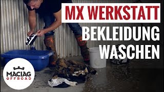 Motocross  Enduro Ausrüstung amp Bekleidung waschen  Tutorial  Maciag Offroad MX Werkstatt [upl. by Noiztneb633]