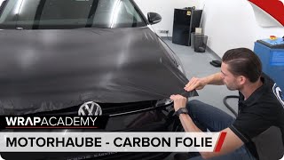 Motorhaube folieren mit Carbonfolie [upl. by Jaddo]