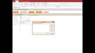 How to Use Recruitment Management System in MS Access Software and Sync Database with Excel [upl. by Brietta426]