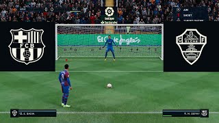 BARCELONA vs ELCHE Penalty shootout FIFA 22 [upl. by Hpejsoj237]