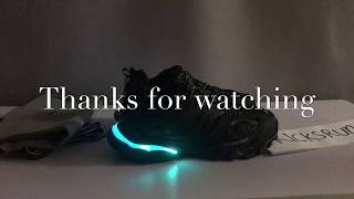 Review Balenciaga track sneaker LED how to use KICKSRUN [upl. by Gabrielle419]