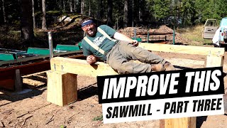 Woodland Mills HM130 Max  How To Build A Log Bunk For A Sawmill [upl. by Emlen167]