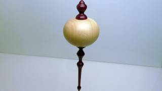 Woodturning Christmas Ornament [upl. by Anej642]