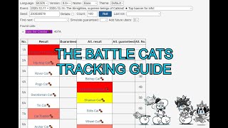 The Battle Cats Tracking Tutorial and Guide [upl. by Tenn]