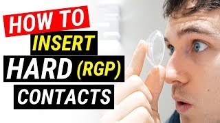 How To Put Hard Contact Lenses In  Doctor Eye Health [upl. by Peednam793]