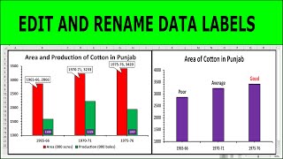 How to Add Edit and Rename Data Labels in Excel Charts [upl. by Milo25]