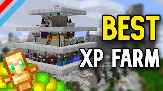 How to build the BEST XP FARM in Minecraft 119 [upl. by Llerdnod]