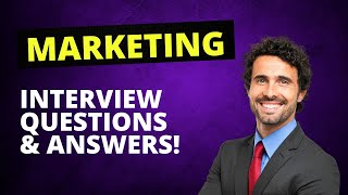 Marketing Interview Questions and Answers [upl. by Rawden]