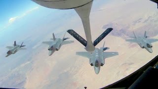 F35 Aerial Refueling With KC135 Stratotanker [upl. by Nava]