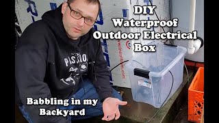 DIY Waterproof Outdoor Electrical Box [upl. by Nicholson954]