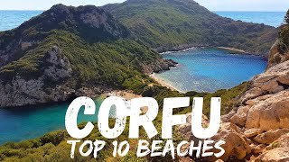 Top 10 Best Beaches in Corfu Greece [upl. by Kurys]