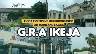 LAGOS NIGERIA  IKEJA GRA LAGOS  EXPENSIVE NEIGHBOURHOOD ON MAINLAND LAGOS [upl. by Raseta]