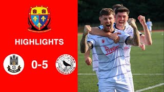 Caerleon 05 Cwmbrân Town  Gwent FA Senior cup  Quarter final highlights [upl. by Algar690]