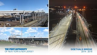 Goethals Bridge Construction TimeLapse [upl. by Johst]