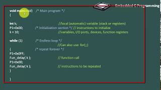 13 Embedded c program structure [upl. by Fechter]