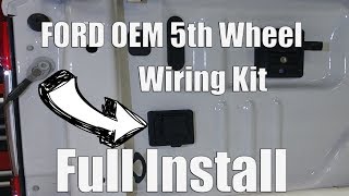 OEM Ford F250 F350 5th Wheel InBed Trailer Wiring Harness Installation Part  HC3Z15A416A [upl. by Bernt]