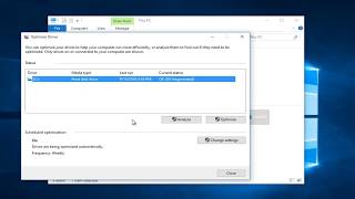 How To Optimize and Defragment Any Drive In Windows 10 [upl. by Nanek]