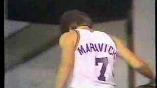 Pistol Pete Maravich plays HORSE [upl. by Leen]