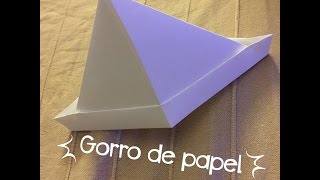 COMO HACER UN GORRO DE PAPELpapiroflxia [upl. by Thanos]