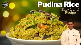 புதினா சாதம்  Pudina Rice Recipe in Tamil  Lunch Box Recipe  CDK 502  Chef Deenas Kitchen [upl. by Certie571]