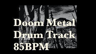 Doom  Stoner  Sludge Metal Drum Track 85 bpm [upl. by Atrim]