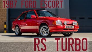 1987 Ford Escort RS Turbo goes for a drive [upl. by Adler459]