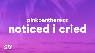 PinkPantheress  Noticed I Cried Lyrics [upl. by Aronos659]