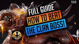 RAID Shadow Legends  HOW TO BEAT THE CLANBOSS FULL GUIDE [upl. by Danae]