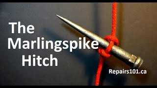 The Marlingspike Hitch  how to tie a ROPE LADDER [upl. by Mchugh4]