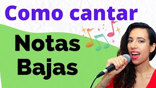 ¿Como CANTAR notas GRAVES bajas correctamente Clases de canto desde CERO Lección 17 [upl. by Hanna729]