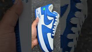 Louis Vuitton x Nike Air Force 1 Blue Review [upl. by Selena]