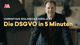 DSGVO in 5 Minuten erklärt – mit Christian Solmecke [upl. by Enylorac]