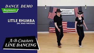 LITTLE RHUMBA  Line Dance Demo amp Walk Through [upl. by Nicola912]