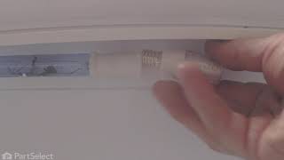 Frigidaire Refrigerator Repair  How to Replace the LED Bulb [upl. by Airakaz]