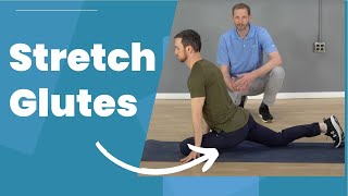 3 Glute Stretches Release Tightness [upl. by Marrilee]