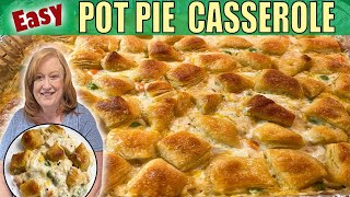 EASY CHICKEN POT PIE Bubble Up CASSEROLE  Easy Weekday Dinner Idea [upl. by Roxi]