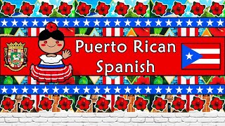 The Sound of the Puerto Rican Spanish dialect Numbers Greetings Words Phrases amp Story [upl. by Annauqal606]