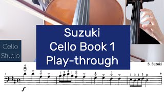 Suzuki Cello Book 1 Tutorial Playthrough [upl. by Alesandrini]