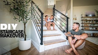 DIY Staircase Makeover [upl. by Pearson]