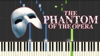 Overture  The Phantom of the Opera Piano Tutorial Synthesia [upl. by Enisaj]