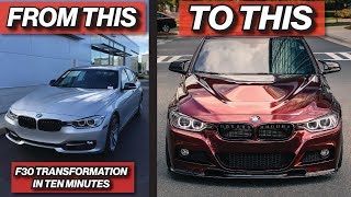 BUILDING AN F30 BMW IN 10 MINUTES [upl. by Aymahs497]