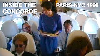 Concorde Flight Paris CDG to New York JFK  Inside the Supersonic Plane July 1999  Air France AF002 [upl. by Diva]