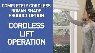 Cordless Roman Shades Demo [upl. by Ranita289]