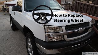 How to Replace a steering wheel on 0306 Silverado [upl. by Romanas]