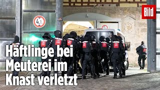 Gefängnismeuterei Polizei stürmt Knast in Thüringen  JVA Untermaßfeld [upl. by Lorien]