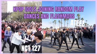 KPOP IDOLS JOINING RANDOM PLAY DANCES AND FLASHMOBS IN PUBLIC [upl. by Elah]