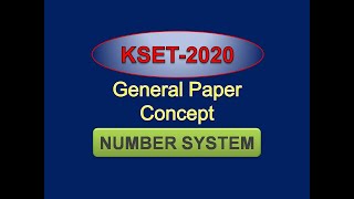 KSET Paper 1  KSET 2020 preparation  General paper Concept Number System Electronics part2 [upl. by Trust]