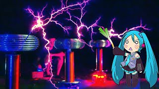 IEVAN POLKKA on TESLA COIL trio [upl. by Nasas]