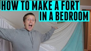 HOW TO MAKE A FORT IN A BEDROOM  thatkid1613 [upl. by Belding]