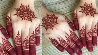 Very Easy Gol Tikki Mehndi Design For BeginnersSimple Gol Tikki Mehndi DesignMehendi Designs [upl. by Acinomad722]